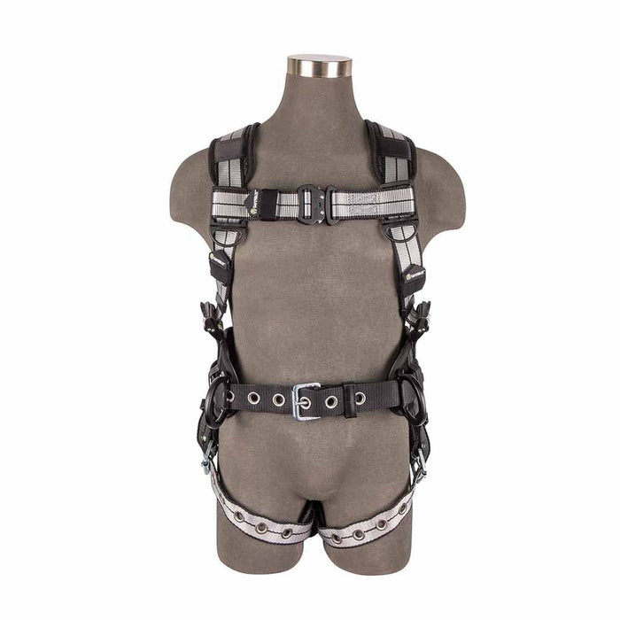 Safewaze PRO+ Slate Construction Harness: Alu 3D, Alu QC Chest, TB Legs