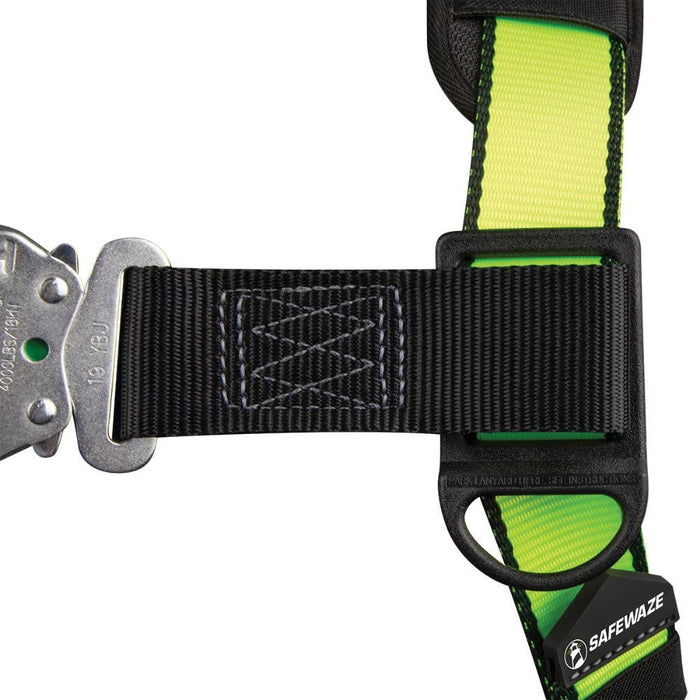 Safewaze FS-170 Construction Harness w/ Fixed Waist Pad