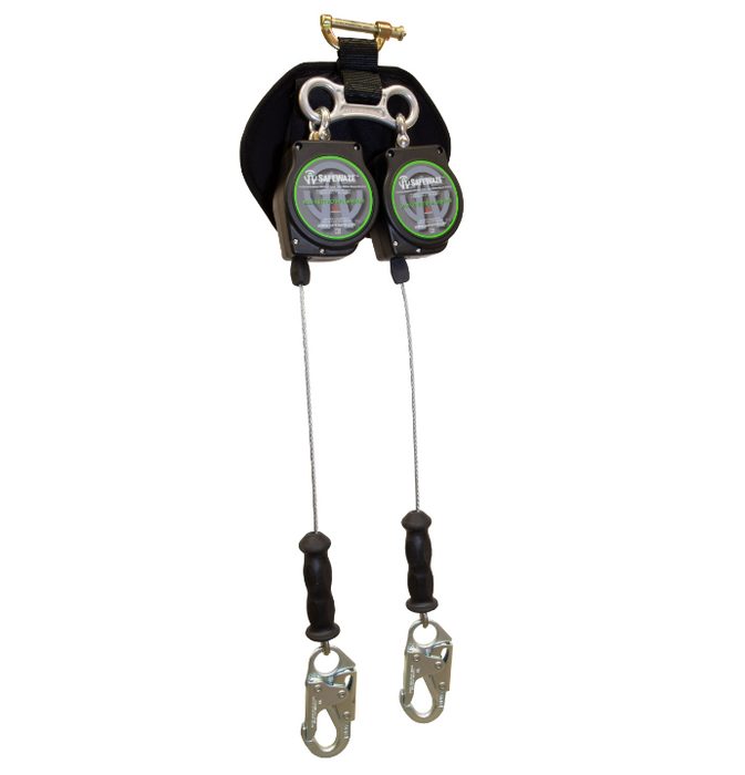 Safewaze SW-8008-11LE-DL Dual Leg with Steel Snap Hooks