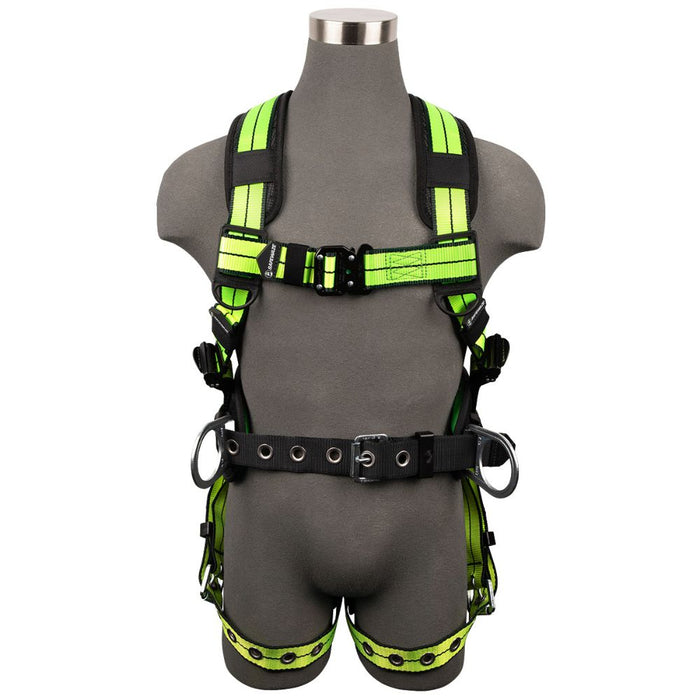SafeWaze FS-FLEX360 3 D-Ring Construction Harness w/ Grommet Leg Straps
