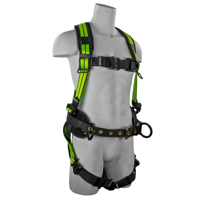 SafeWaze FS-FLEX253-FD Construction Harness 4 D-rings w/ Cool-Air Leg Pads