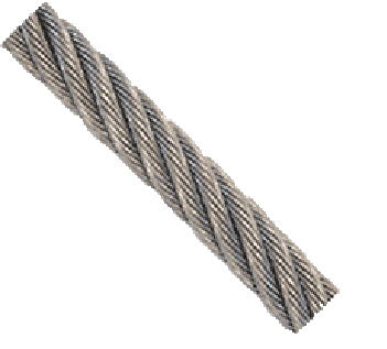 Safewaze FS-EX2500-GA 110' 5/16" 7X19 Galvanized Steel Cable