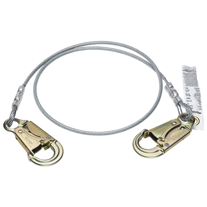 Werner C161106 6ft Cable Positioning Lanyard (1/4in Vinyl Cable, Snap Hook)