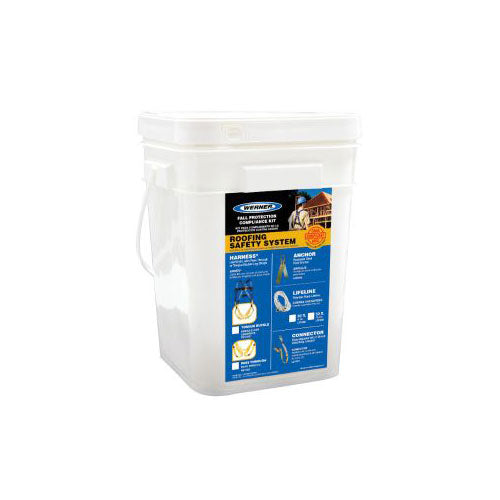 Werner K111101 Roofing Kit, 30ft Basic, Pass-thru Buckle Harness