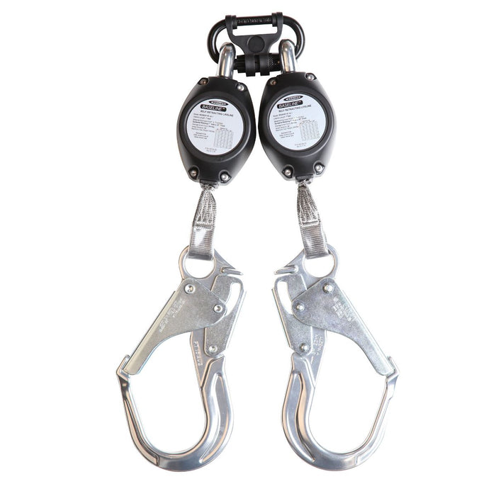 Werner R531007-R 7' Baseline Twinleg Self-Retracting Lifeline Aluminum Rebar