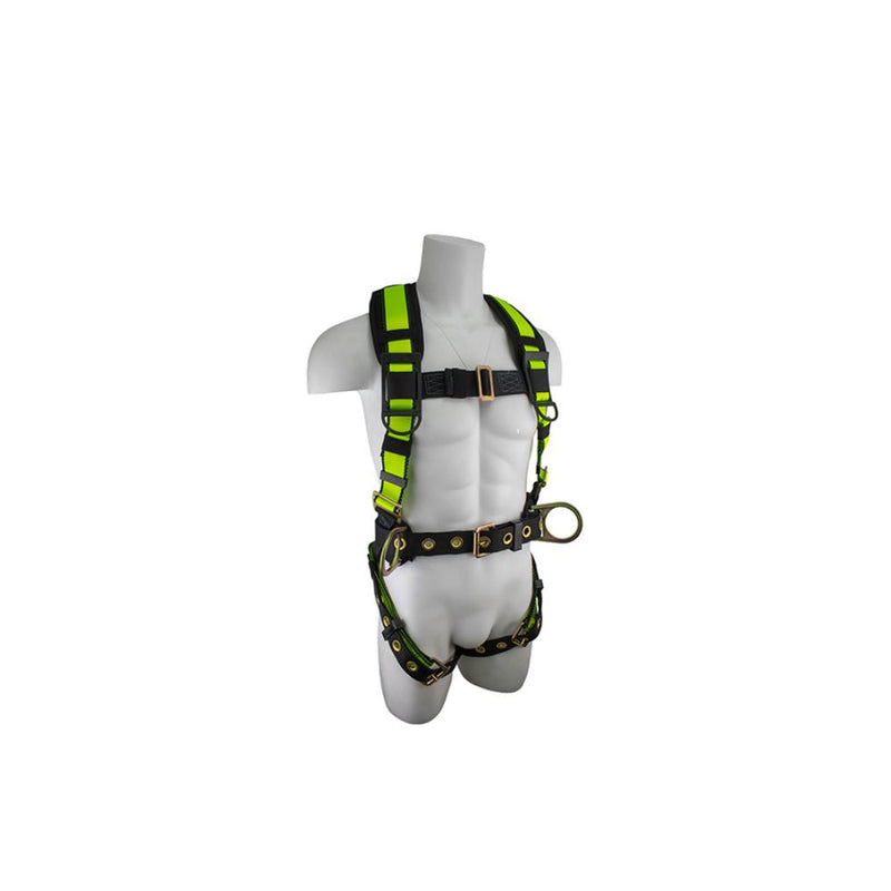 SafeWaze FS-170-SAFELINK Construction Harness w/ Fixed Waist Pad & D-Ring