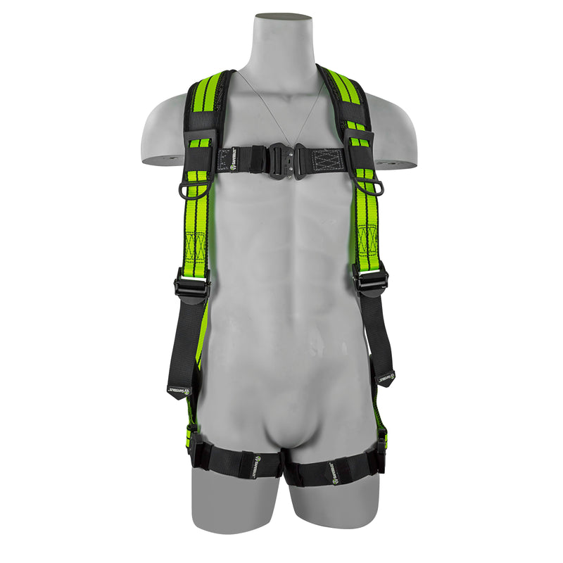 SafeWaze FS-FLEX250 No-Tangle Single D-Ring Harness w/ Cool-Air Leg Pads