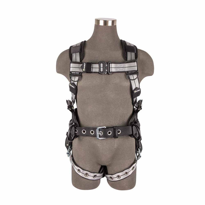 Safewaze PRO+ Slate Construction Harness: Alu 3D, Alu QC Chest, TB Legs