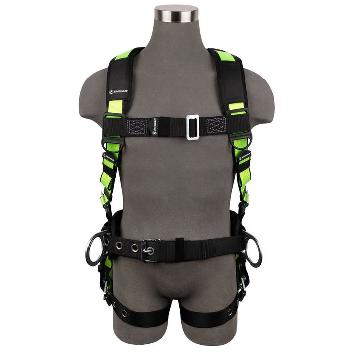 Safewaze FS-170 Construction Harness w/ Fixed Waist Pad