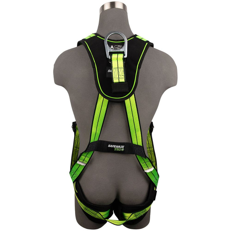SafeWaze FS-FLEX280 Single D-Ring Harness w/ Quick-Connect Leg Buckles