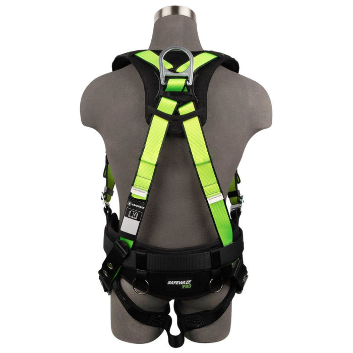 Safewaze FS-170 Construction Harness w/ Fixed Waist Pad