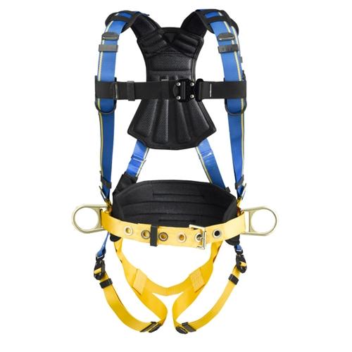 Werner Blue Armor 2000 Construction (3 D-Rings) Harness - Leg Strap Tongue Buckle / Chest Strap Quick Connect