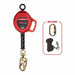 KStrong UFS310020 20 ft. Galvanized Steel Cable SRL with Snap Hook, Carabiner, Tagline - 2