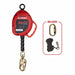 KStrong UFS310030 30 ft. Galvanized Steel Cable SRL with Snap Hook, Carabiner, Tagline - 2