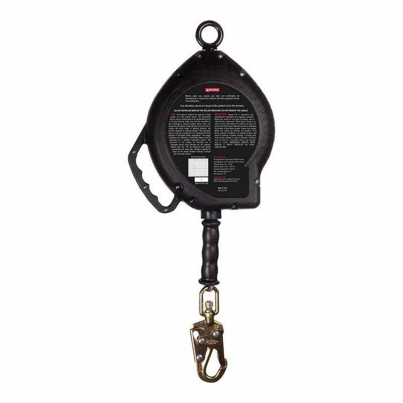 KStrong UFS310050 50 ft Galvanized Steel Cable SRL with Snap Hook, Carabiner, Tagline - 4
