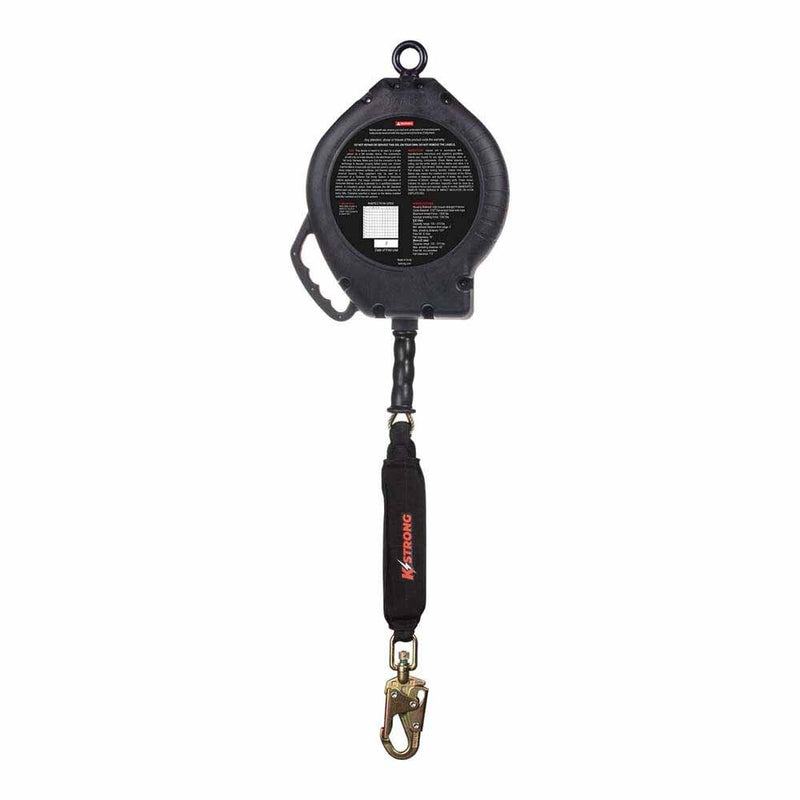 KStrong UFS310080L 80 ft Cable SRL-LE with Snap Hook, Carabiner, Tagline ANSI - 3