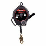 KStrong UFS310090 90 ft Galvanized Steel Cable SRL with Snap Hook & Carabiner