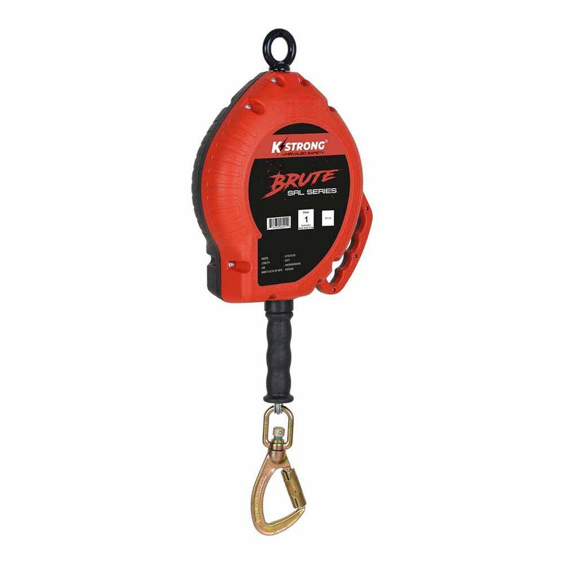 KStrong UFS310130 50 ft. Galvanized Steel Cable SRL with Swivel Locking Carabiner - 3
