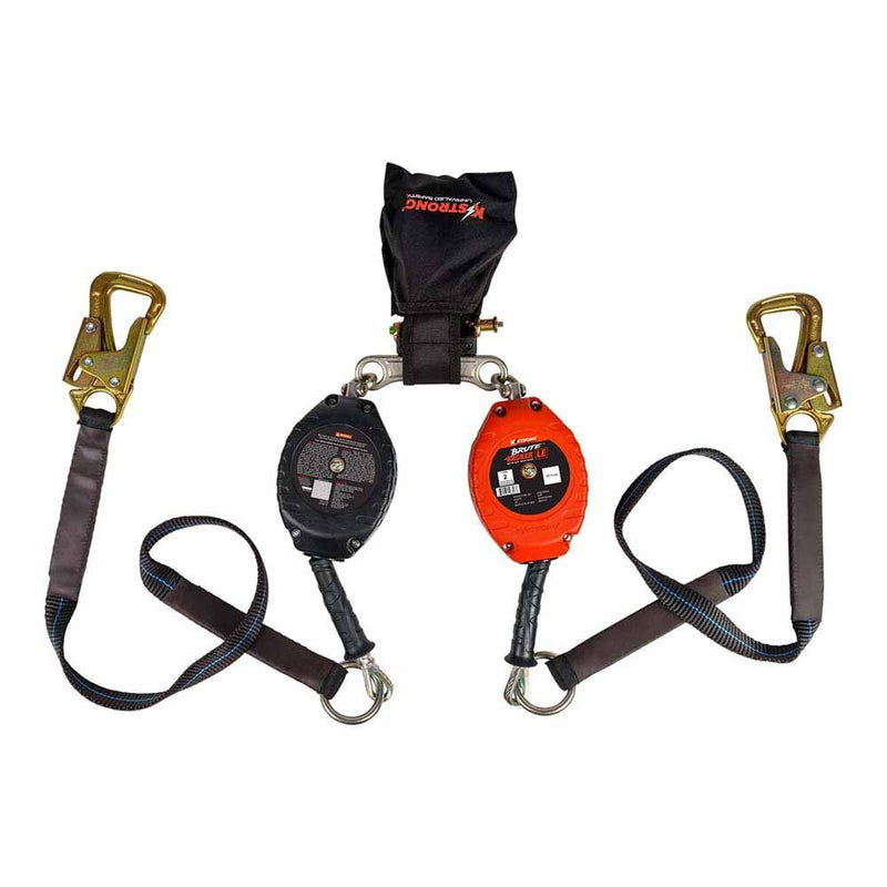 KStrong UFS319006LD Dual 8.5 ft Leading Edge SRL with Tie-Back Hooks ANSI - 2