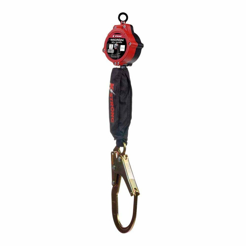 KStrong UFS354002 6 ft. Micron SRL with Rebar Hook and Carabiner – Lightweight Fall Protection - 4