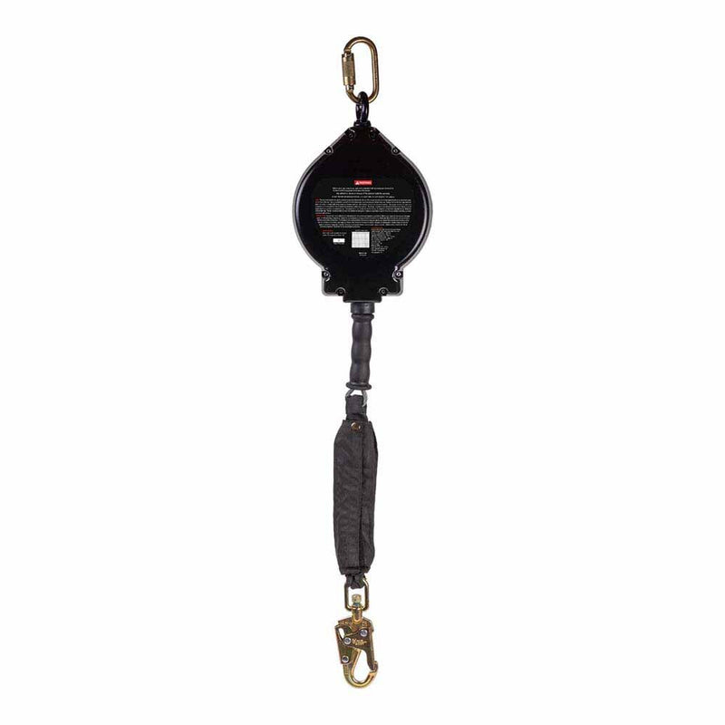 KStrong UFS480050L 50 ft Aluminum Housing Cable SRL, Swivel Snap Hook, Carabiner, Tagline, LE Rated - 2