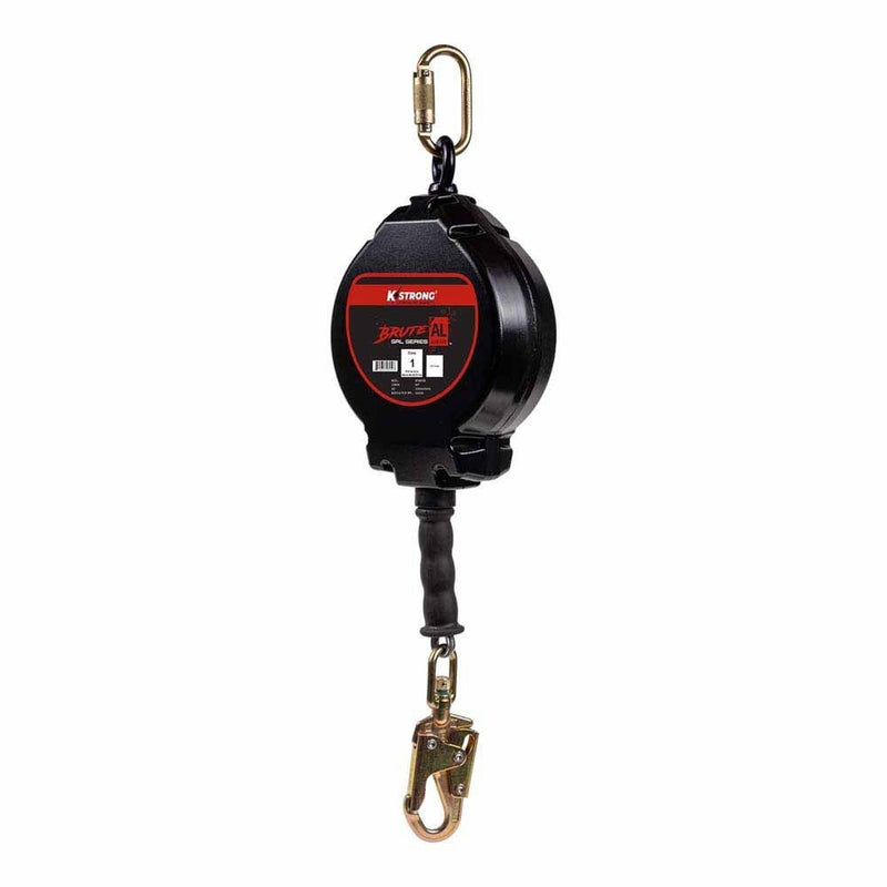 KStrong UFS480050 50 ft Aluminum Cable SRL with Snap Hook & Carabiner - 5