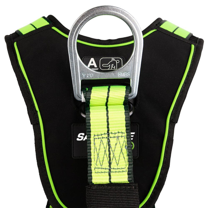 SafeWaze FS-FLEX280 Single D-Ring Harness w/ Quick-Connect Leg Buckles