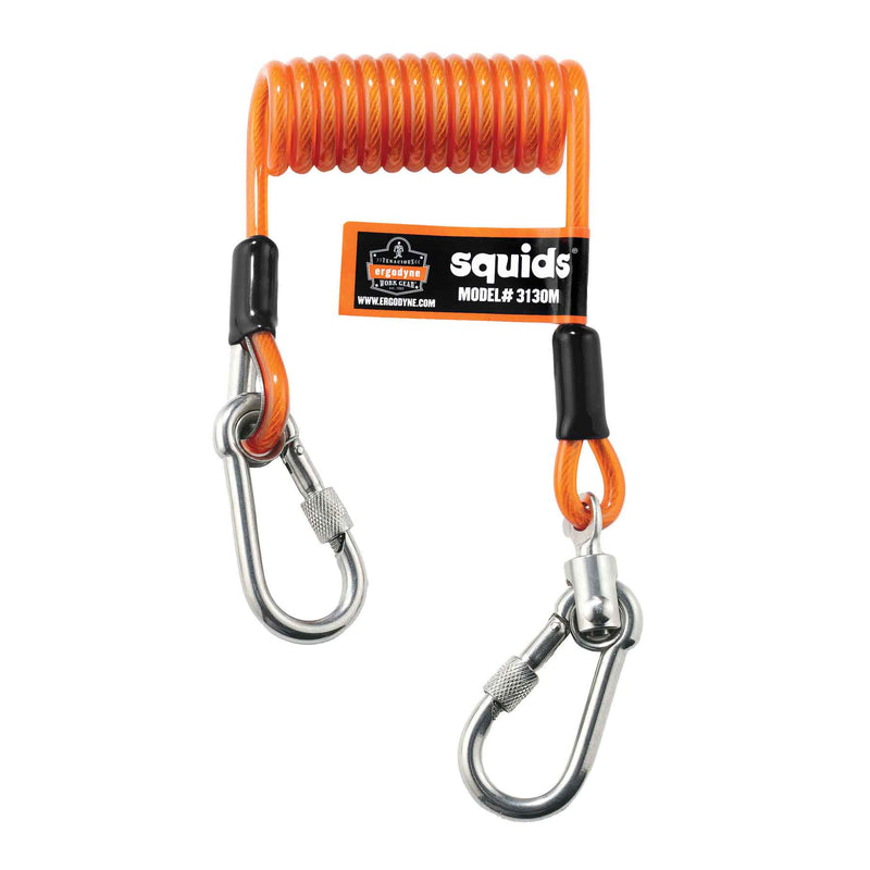 Ergodyne 19131 OAH 3130M Coiled Cable Lanyard - 5lb  Medium