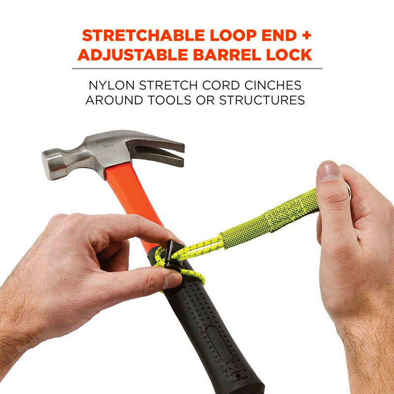 Ergodyne 19767-BULK Squids 3703 Elastic Loop Tool Tails - 15lbs 60-Pack, Lime