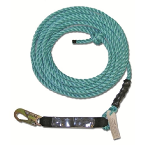 Guardian 01330 VL58-25 - 25' Standard 5 X 8" Rope With Snaphook End