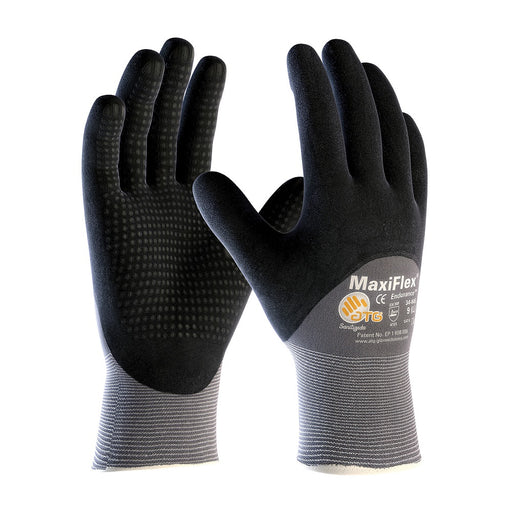 PIP Industrial Products 34-845/M G-Tex MaxiFlex Endurance Nylon Gloves, Nitrile  Grip, Medium