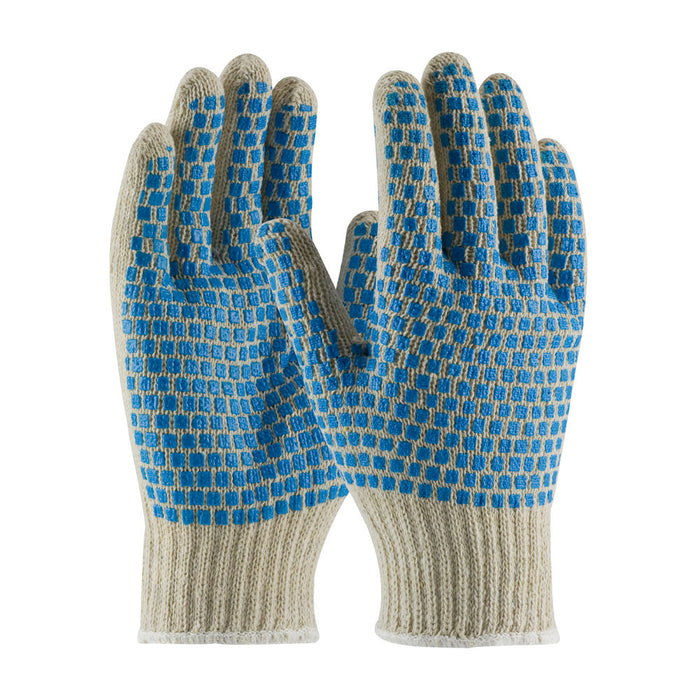 PIP Industrial Products 36-110BB/L PVC Blue Brick Pattern 2 SD Glove Large