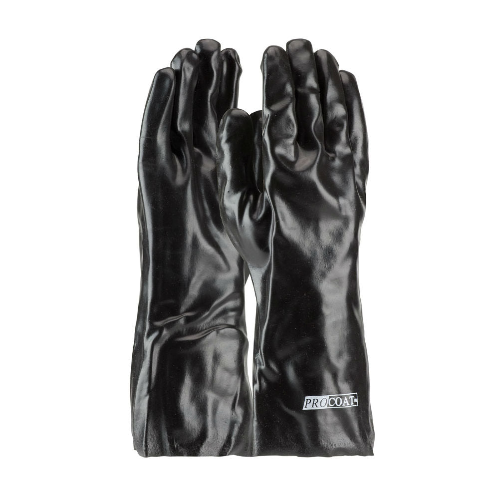PIP Industrial Products 58-8040 ProCoat PVC Dipped Glove, Interlock Liner, Smooth Finish 14"