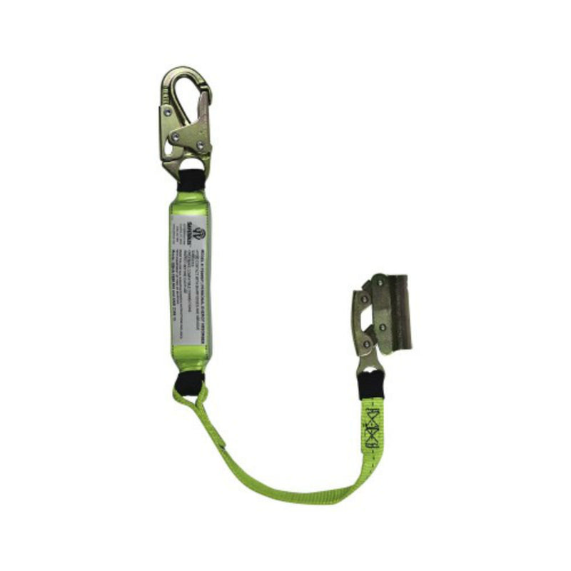 SafeWaze FS-00SP/FS-1118-3 3' Energy Absorbing lanyard w/Removable Fall Arrester