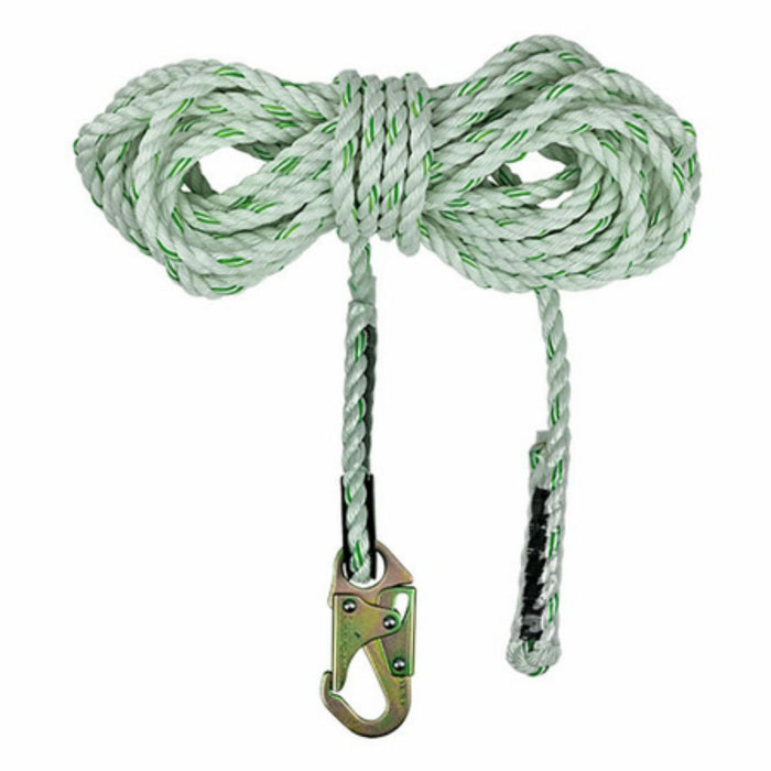 SafeWaze FS-700-250 250' Rope Lifeline with Double Locking Snap Hooks