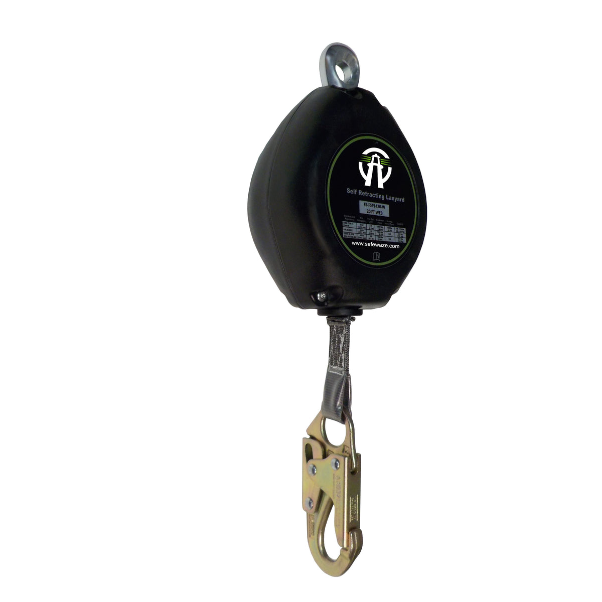 Safewaze FSFSP1420W 20'  Retractable With Locking Snap Hook — Fall