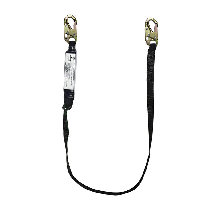 SafeWaze FS-88660-HW 6' Heavyweight Energy Absorbing lanyard with Snap Hooks