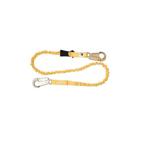Werner C351100 6' SoftCoil 1-Leg Lanyard Energy Absorbing Core Snap Hook
