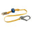 Werner C511200 6' DeCoil DCELL Lite Single Lanyard Snap Hook, Rebar Hook
