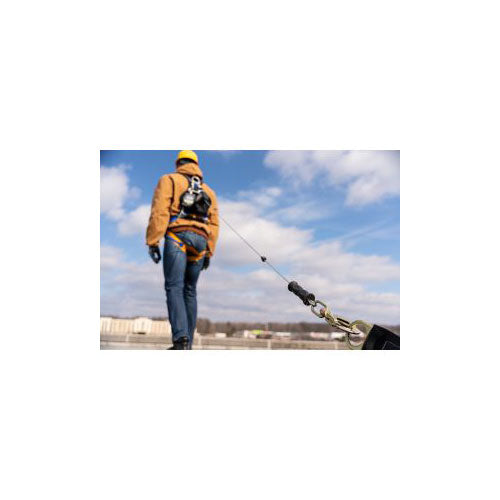 Werner R410008LE-R 8' Bantam Leading Edge Self Retracting Lifeline w Rebar Hook